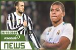 TIN NÓNG bongda24h.vn sáng hôm nay 26/10/2019: Real quyết giật Mbappe từ tay Juventus