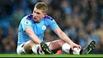 Bị đau nhẹ, De Bruyne trấn an CĐV Man City
