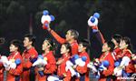 ẢNH: Các tuyển nữ Việt Nam nhí nhảnh ăn mừng tấm HCV SEA Games 30