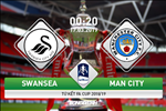 Swansea 2-3 Man City: Chấp đối thủ dẫn 2 bàn, Man xanh hùng dũng thắng ngược để vào bán kết FA Cup