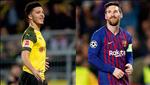 Thần đồng Sancho đứng ngang hàng với siêu sao Lionel Messi