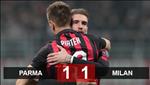 Parma 1-1 AC Milan: Lung lay Top 4