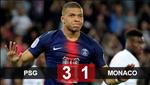 PSG 3-1 Monaco: Mbappe lập hattrick trong ngày PSG đăng quang