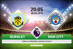 Kết quả Burnley vs Man City trận đấu vòng 36 Premier League 2018/19