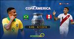 Xem trực tiếp Brazil vs Peru chung kết Copa America 2019 ở đâu ?