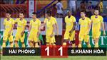 Hải Phòng 1-1 Khánh Hòa: Đội bóng phố Biển ngấp nghé xuống hạng