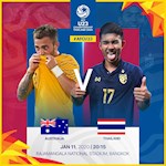 Link xem trực tiếp U23 Australia vs U23 Thái Lan hôm nay 11/1/2020