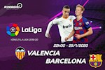 Nhận định Valencia vs Barca 22h00 ngày 25/1 (La Liga 2019/20)