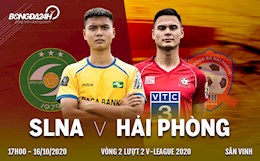 Nhận định bóng đá SLNA vs Hải Phòng 17h00 ngày 16/10 (V-League 2020)