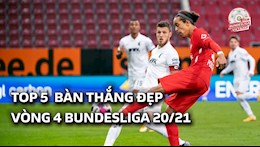 VIDEO: 5 bàn thắng đẹp nhất vòng 4 Bundesliga 2020/21