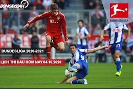 Lịch thi đấu Bundesliga 2020/21 tối và đêm hôm nay 4/10