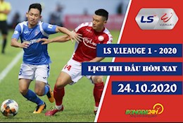 Lịch thi đấu V.League 2020 chiều tối hôm nay 24/10