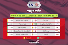 Trực tiếp V.League hôm nay 25/10/2020 (Link xem VTV6, VTV5)
