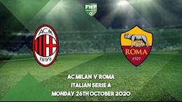 Nhận định bóng đá AC Milan vs Roma 2h45 ngày 27/10 (Serie A 2020/21)