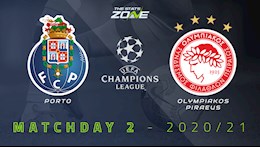 Nhận định bóng đá Porto vs Olympiacos 3h00 ngày 28/10 (UEFA Champions League 2020/21)