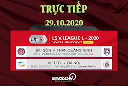 Trực tiếp V.League 2020 chiều tối nay 29/10: Trận derby thủ đô
