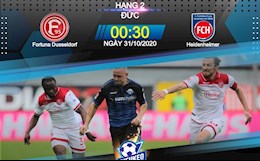 Nhận định bóng đá Dusseldorf vs Heidenheim 0h30 ngày 31/10 (Hạng 2 Đức 2020/21)