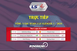 Trực tiếp V.League hôm nay 31/10/2020 (Link xem BDTV, TTTV)