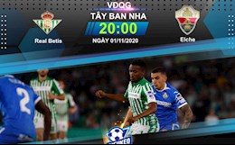Nhận định bóng đá Betis vs Elche 20h00 ngày 1/11 (La Liga 2020/21)