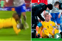 Thủ môn Leicester dính chấn thương kinh hoàng