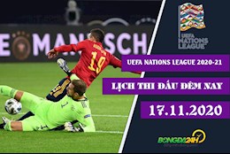 Lịch thi đấu UEFA Nations League đêm nay 17/11 : Tây Ban Nha chạm trán Đức