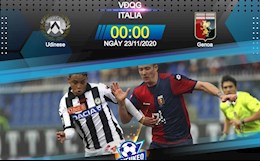 Nhận định bóng đá Udinese vs Genoa 0h00 ngày 23/11 (Serie A 2020/21)