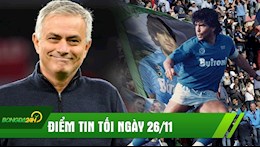 ĐIỂM TIN TỐI 26/11: Mourinho đá xéo Klopp; Napoli tri ân Maradona bằng cách không tưởng