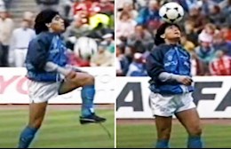 VIDEO: Màn khởi động cực dị chứng tỏ tài năng siêu phàm của Diego Maradona