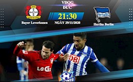 Nhận định bóng đá Leverkusen vs Hertha Berlin 21h30 ngày 29/11 (Bundesliga 2020/21)