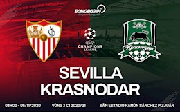 Nhận định bóng đá Sevilla vs Krasnodar 3h00 ngày 5/11 (UEFA Champions League 2020/21)