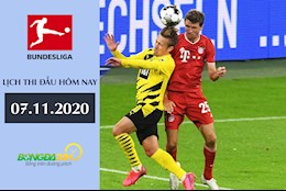 Lịch thi đấu Bundesliga mới nhất ngày hôm nay 7/11/2020