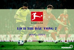 Lịch thi đấu vòng 7 Bundesliga 2020/2021 : Đại chiến Dortmund - Bayern
