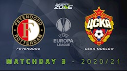 Nhận định bóng đá Feyenoord vs CSKA Moscow 3h00 ngày 6/11 (Europa League 2020/21)