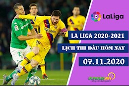 Lịch thi đấu La Liga 2020/21 mới nhất đêm nay 7/11