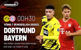 Nhận định bóng đá Dortmund vs Bayern Munich 0h30 ngày 8/11 (Bundesliga 2020/21)