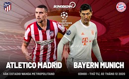 Nhận định bóng đá Atletico Madrid vs Bayern Munich 3h00 ngày 2/12 (Champions League 2020/21)