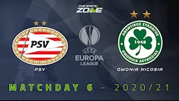 Nhận định bóng đá PSV Eindhoven vs Omonia 0h55 ngày 11/12 (Europa League 2020/21)