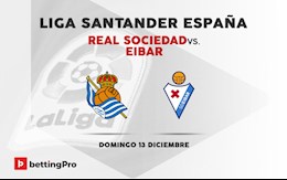 Nhận định bóng đá Sociedad vs Eibar 20h00 ngày 13/12 (La Liga 2020/21)