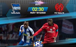 Nhận định bóng đá Hertha Berlin vs Mainz 2h30 ngày 16/12 (Bundesliga 2020/21)