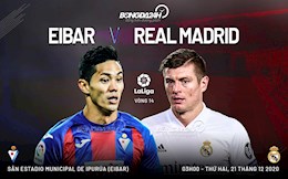 Nhận định bóng đá Eibar vs Real Madrid 3h00 ngày 21/12 (La Liga 2020/21)
