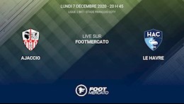 Nhận định bóng đá Ajaccio vs Le Havre 2h45 ngày 8/12 (Hạng 2 Pháp 2020/21)