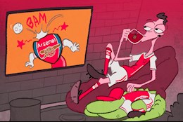 Biếm họa: Ozil thảnh thơi ngồi xem Arsenal bại trận trước Tottenham