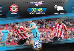 Nhận định bóng đá Brentford vs Derby County 2h45 ngày 10/12 (Hạng Nhất Anh 2020/21)