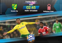Nhận định bóng đá Norwich vs Nottingham 2h45 ngày 10/12 (Hạng Nhất Anh 2020/21)