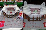 Sao MU tặng con trai bánh sinh nhật hình sân Old Trafford
