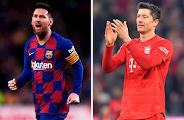 So sánh phong độ của Lewandowski và Messi ở mùa giải 2019/20