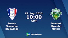 Nhận định bóng đá Suwon vs Jeonbuk Motors 17h00 ngày 15/8 (VĐQG Hàn Quốc 2020)