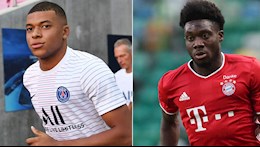 Mbappe và Alphonso Davies, ai sở hữu tốc độ tốt hơn?