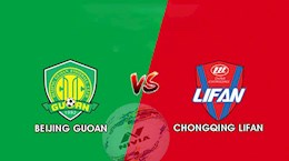 Nhận định bóng đá Beijing Guoan vs Chongqing 19h00 ngày 1/9 (VĐQG Trung Quốc 2020)