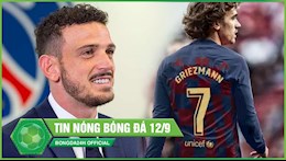 ĐIỂM TIN SÁNG 12/9: Barca trao áo số 7 cho Griezmann; PSG chính thức đón tân binh đầu tiên